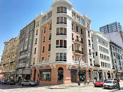Fachada edificio en a coruña
